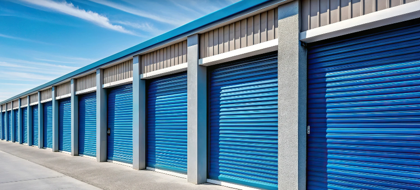 Flat roof installation on a self-storage facility