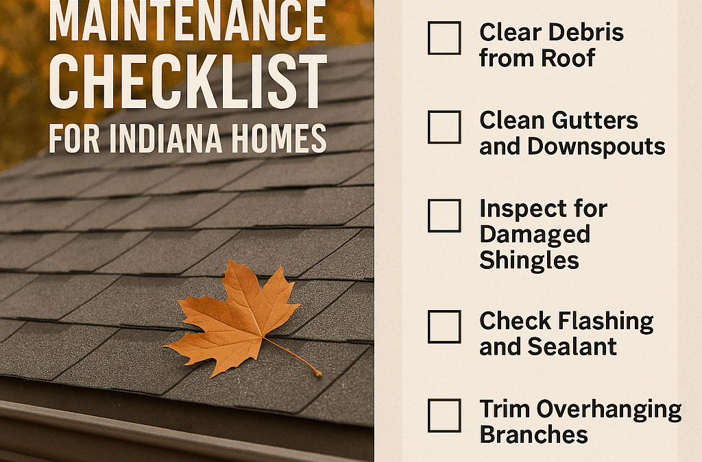 Fall Roof Maintenance Checklist for Indiana Homes