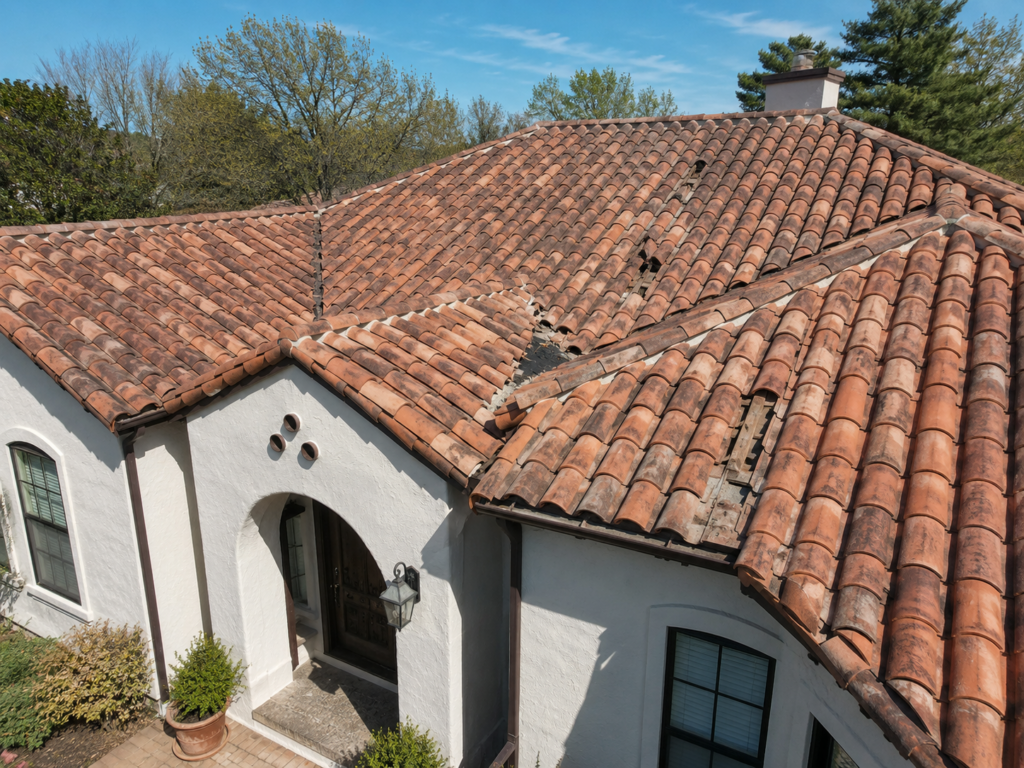 Mediterranean-style house with terracotta roof