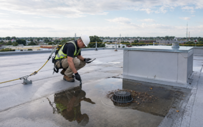 Ponding Water on a Commercial Flat Roof: When to Call a Roofer