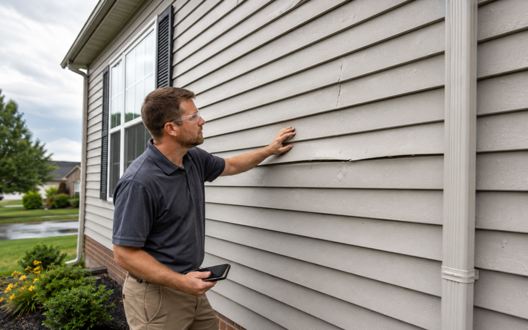 siding repair after storm, hail damage siding, wind damaged siding, siding replacement Lafayette