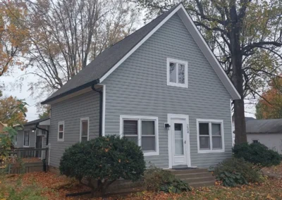Completed siding project by Wabash Valley Exteriors in Camden, Indiana (Project 1418)