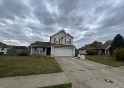 Completed residential roofing project in Dayton, Indiana