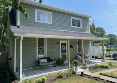 Completed residential exterior project in Delphi, Indiana